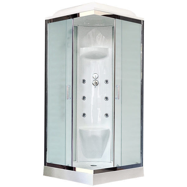

Душевая кабина 90х90 см Royal Bath НР RB90HP7-WC-CH стекло матовое с гидромассажем