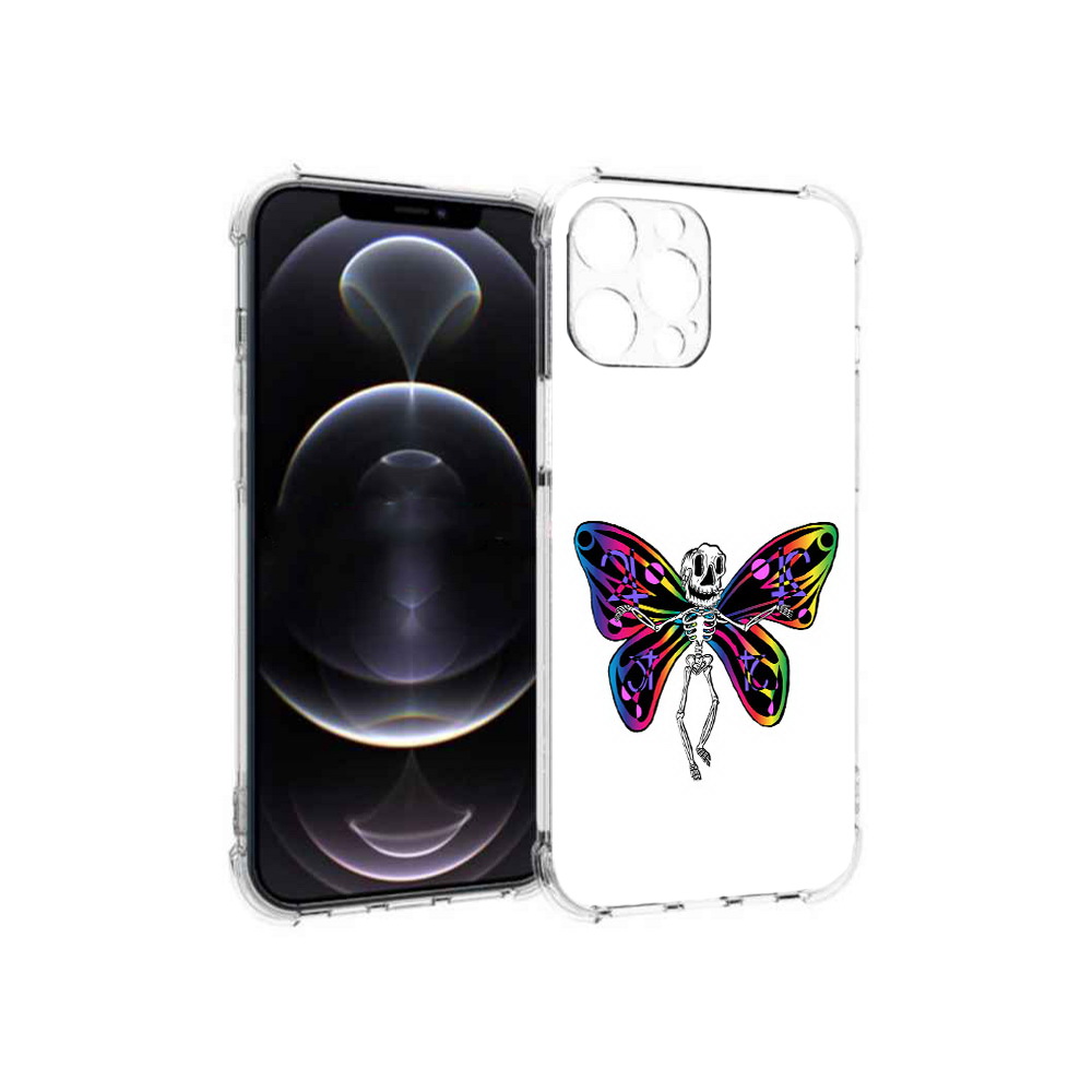 

Чехол MyPads Tocco для Apple iPhone 13 Pro Max эффект бабочки (PT163170.617.701), Прозрачный, Tocco