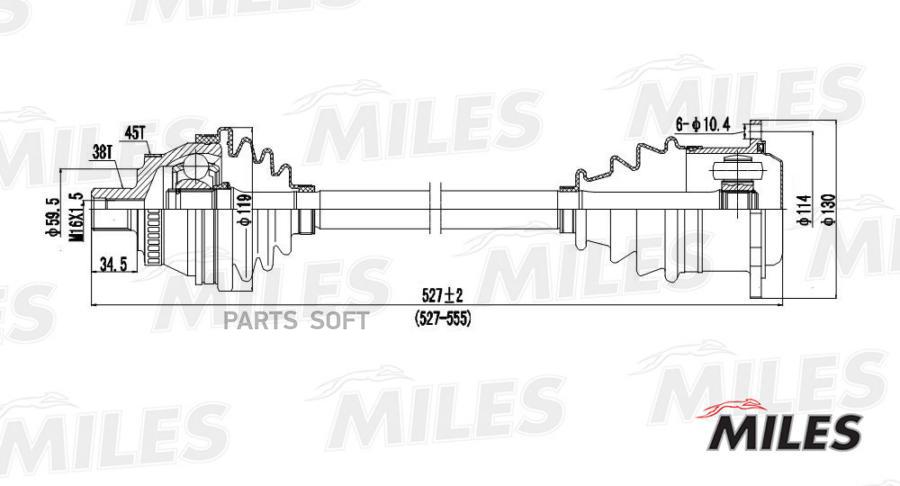 

Привод в сборе audi a4 i 2.8 96-01 лев. +abs