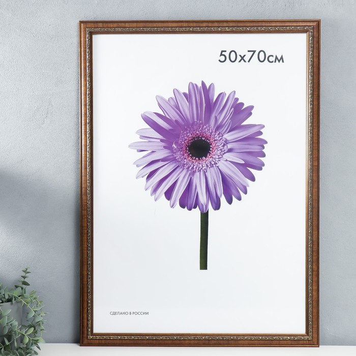 

Фоторамка пластик Daria 50х70 см светло-коричневая, Daria