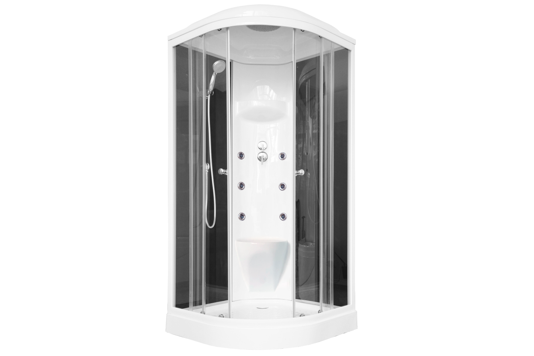 

Душевая кабина 90х90 см Royal Bath НК RB90HK7-BT стекло прозрачное с гидромассажем