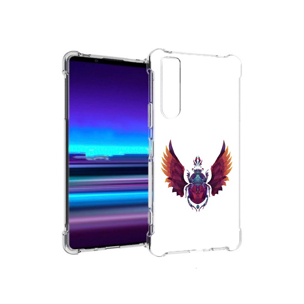 

Чехол MyPads Tocco для Sony Xperia 1 II алмазный скоробей (PT148152.232.219), Прозрачный, Tocco