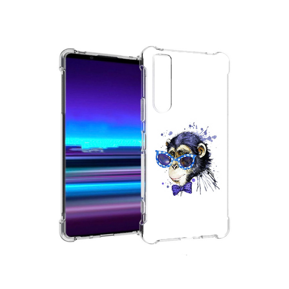 

Чехол MyPads Tocco для Sony Xperia 1 II акварельная обезьяна (PT148152.232.216), Прозрачный, Tocco