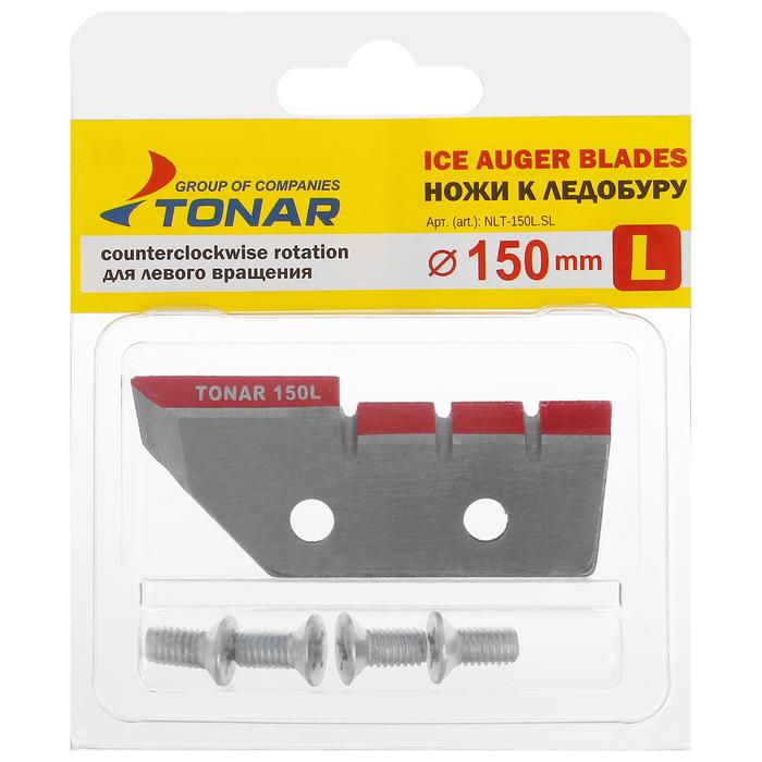 

Нож для ледобура «ЛР-150», набор 2 шт., Серебристый;красный, ЛР-150