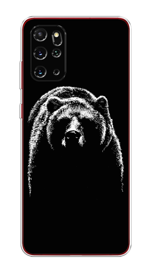 

Чехол на Samsung Galaxy S20 Plus "Медведь в ночи", Белый;черный, 29350-1
