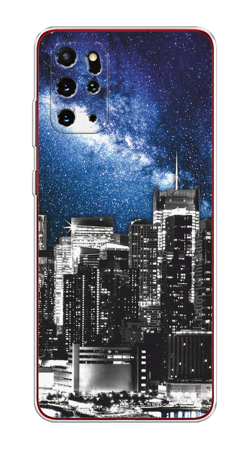 

Чехол на Samsung Galaxy S20 Plus "Космический Нью-Йорк", Синий;серый, 29350-1