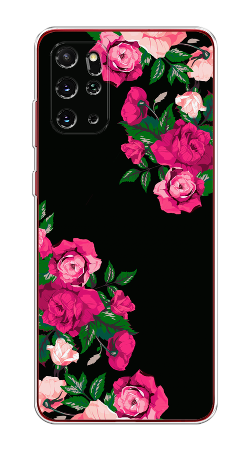 

Чехол на Samsung Galaxy S20 Plus "Розы фуксия", Черный;розовый;зеленый, 29350-1