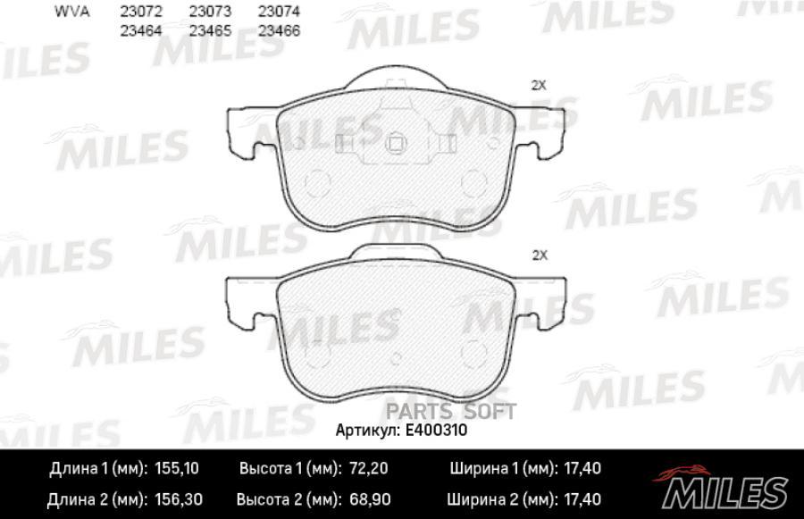 

Колодки тормозные volvo s60/s70/s80/v70/xc70 00- передние lowmetallic