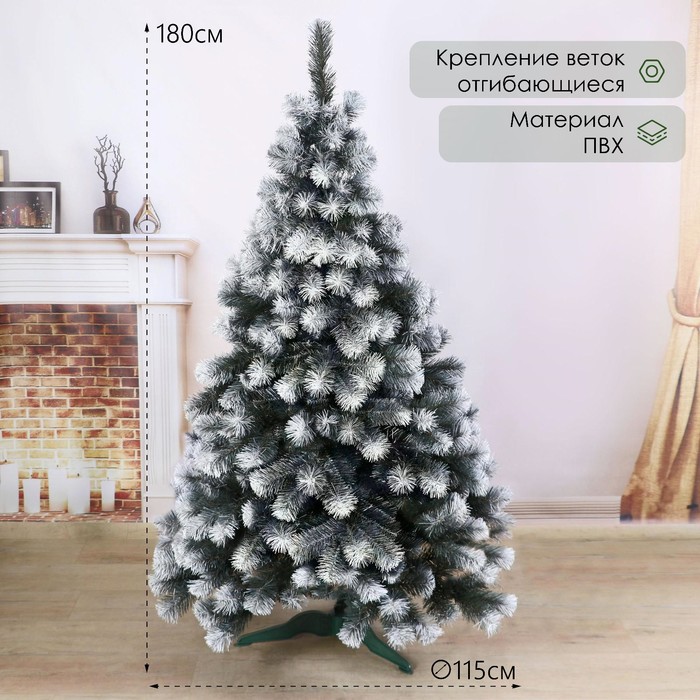 

Ель искусственная Северная 5418253 180 см зеленая заснеженная, Северная