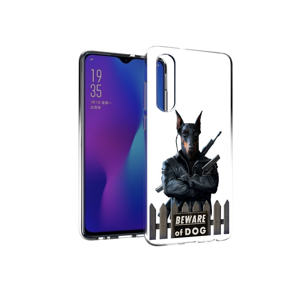 

Чехол MyPads Tocco для Huawei P30 доберман, Прозрачный, Tocco