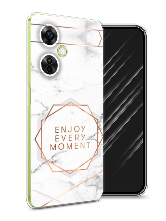 

Чехол Awog на OnePlus Nord N30 5G/Nord CE3 5G/Nord CE3 Lite "Enjoy every moment мрамор", Белый;розовый;серый, 153750-7