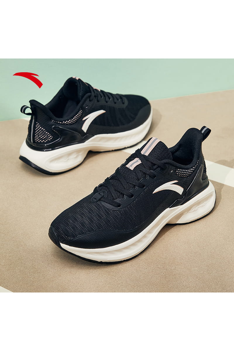 

Спортивные кроссовки женские Anta Running Shoes A-TRON черные 5.5 US, Черный, Running Shoes A-TRON