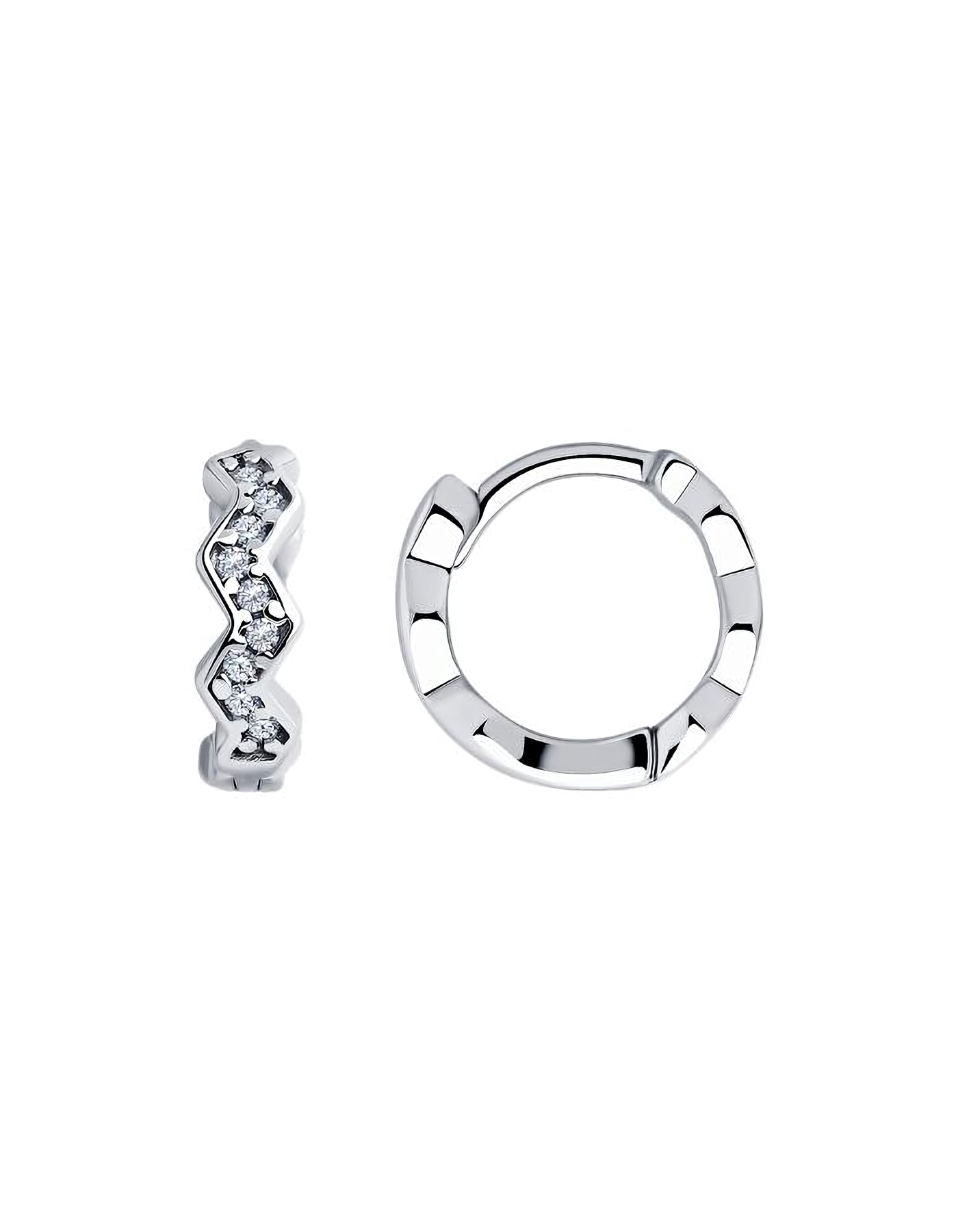 

Серьги конго из серебра TEO MAORI 894025970, фианит, 894025970