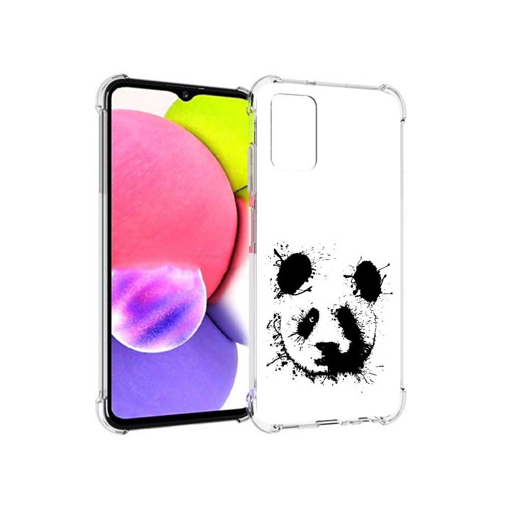

Чехол MyPads Tocco для Samsung Galaxy A03s клякса-панда (PT162170.549.389), Прозрачный, Tocco