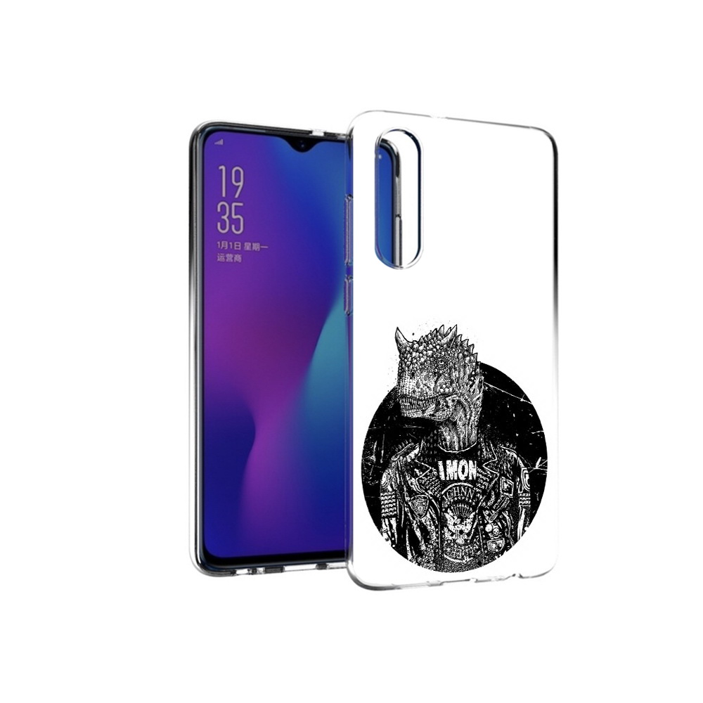 

Чехол MyPads Tocco для Huawei P30 динозавр в куртке, Прозрачный, Tocco