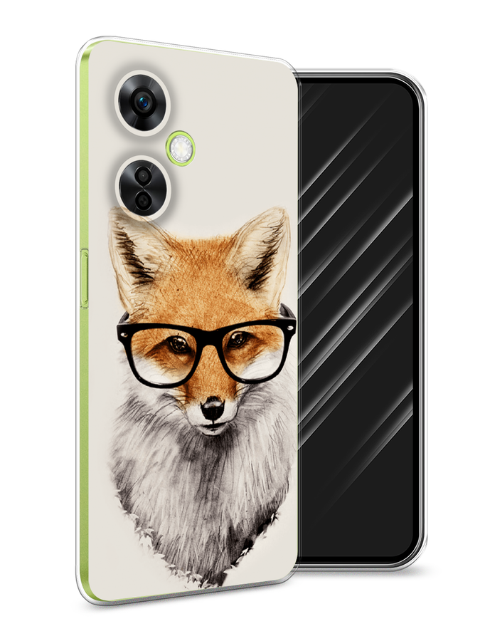 

Чехол Awog на OnePlus Nord N30 5G/Nord CE3 5G/Nord CE3 Lite "Лиса в очках", Бежевый, 153750-10