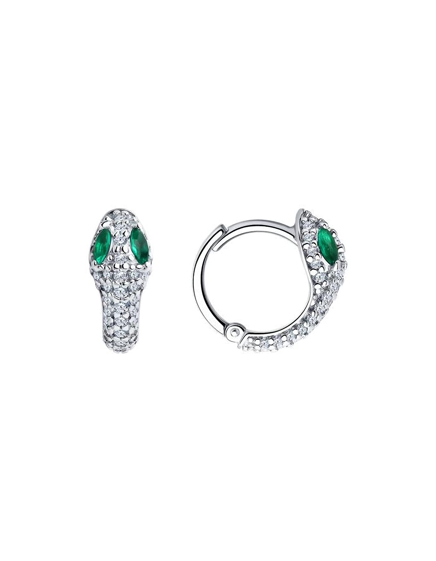 

Серьги конго из серебра TEO MAORI 894025968, фианит, 894025968
