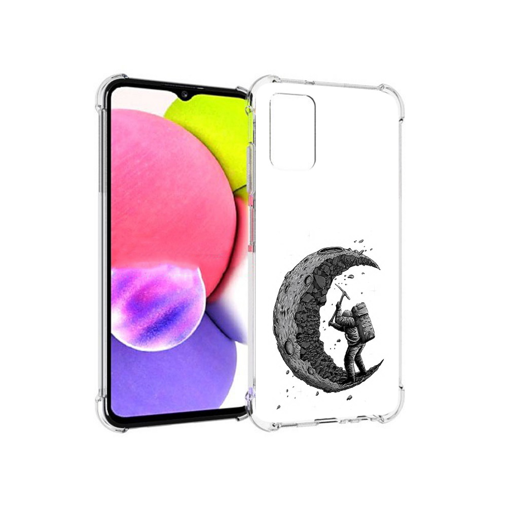 

Чехол MyPads Tocco для Samsung Galaxy A03s камненная луна (PT162170.549.384), Прозрачный, Tocco