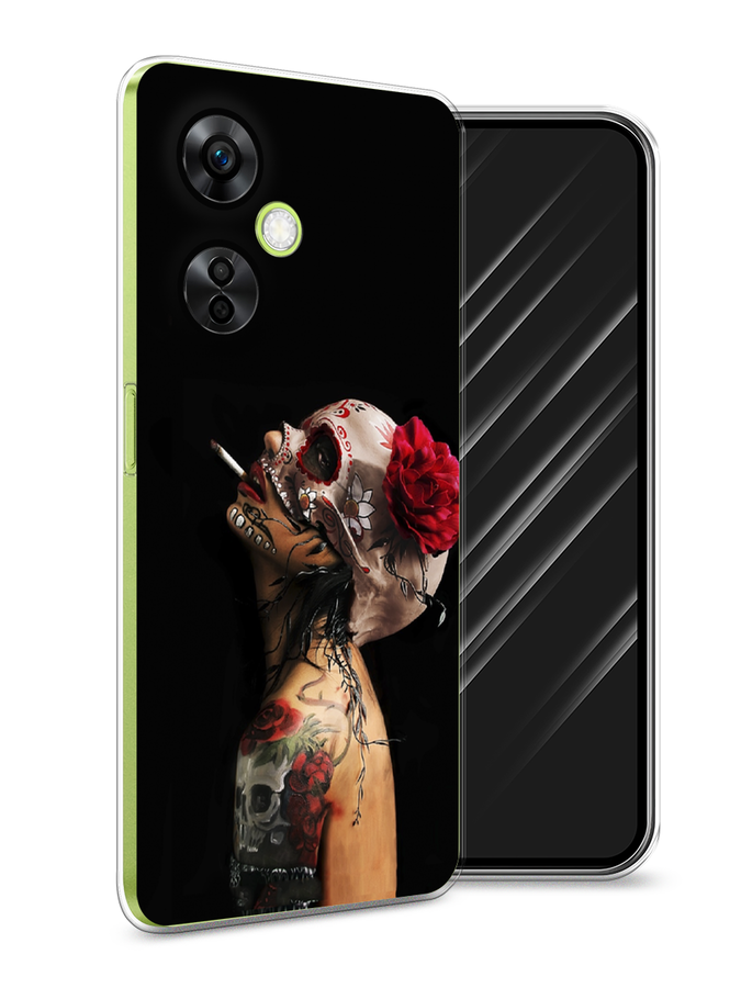 

Чехол Awog на OnePlus Nord N30 5G/Nord CE3 5G/Nord CE3 Lite "Девушка с черепом", Черный;красный;бежевый, 153750-9