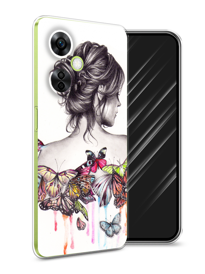 

Чехол Awog на OnePlus Nord N30 5G/Nord CE3 5G/Nord CE3 Lite "Девушка с бабочками", Коричневый, 153750-10