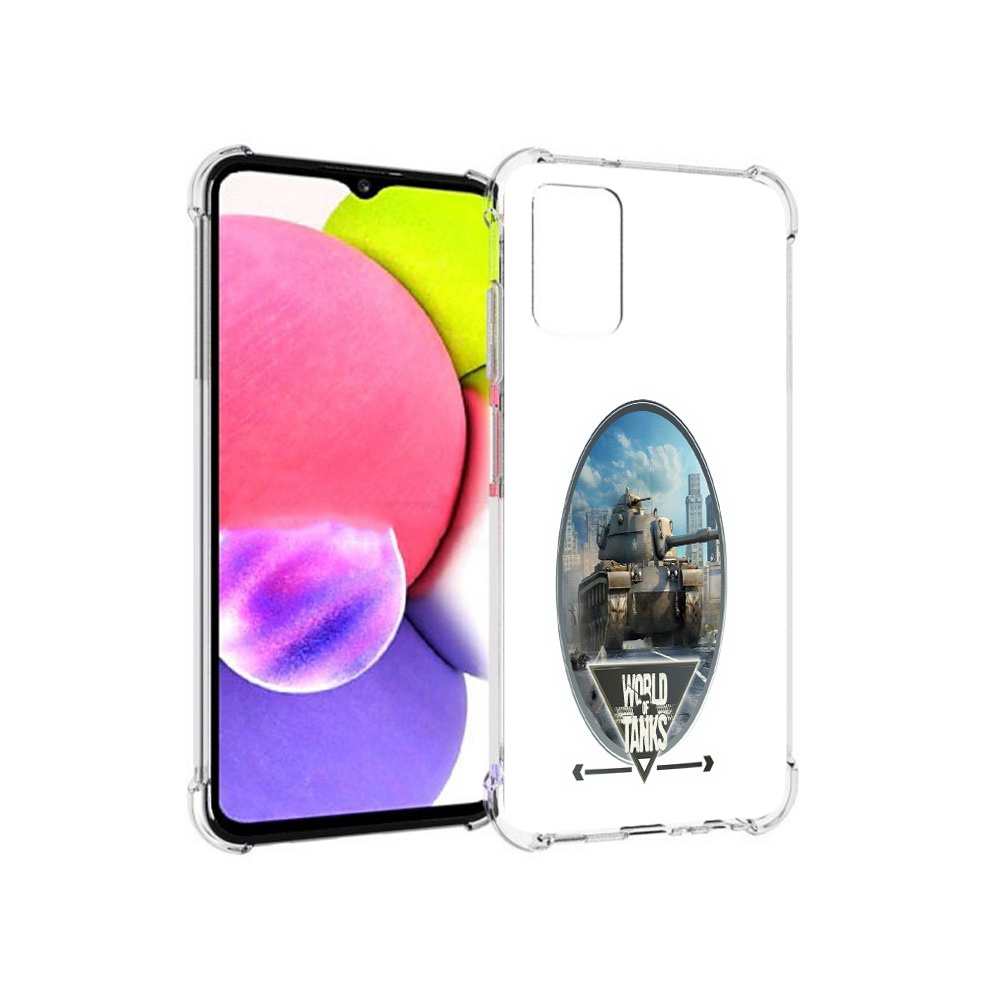 

Чехол MyPads Tocco для Samsung Galaxy A03s игра с танками (PT162170.549.375), Прозрачный, Tocco