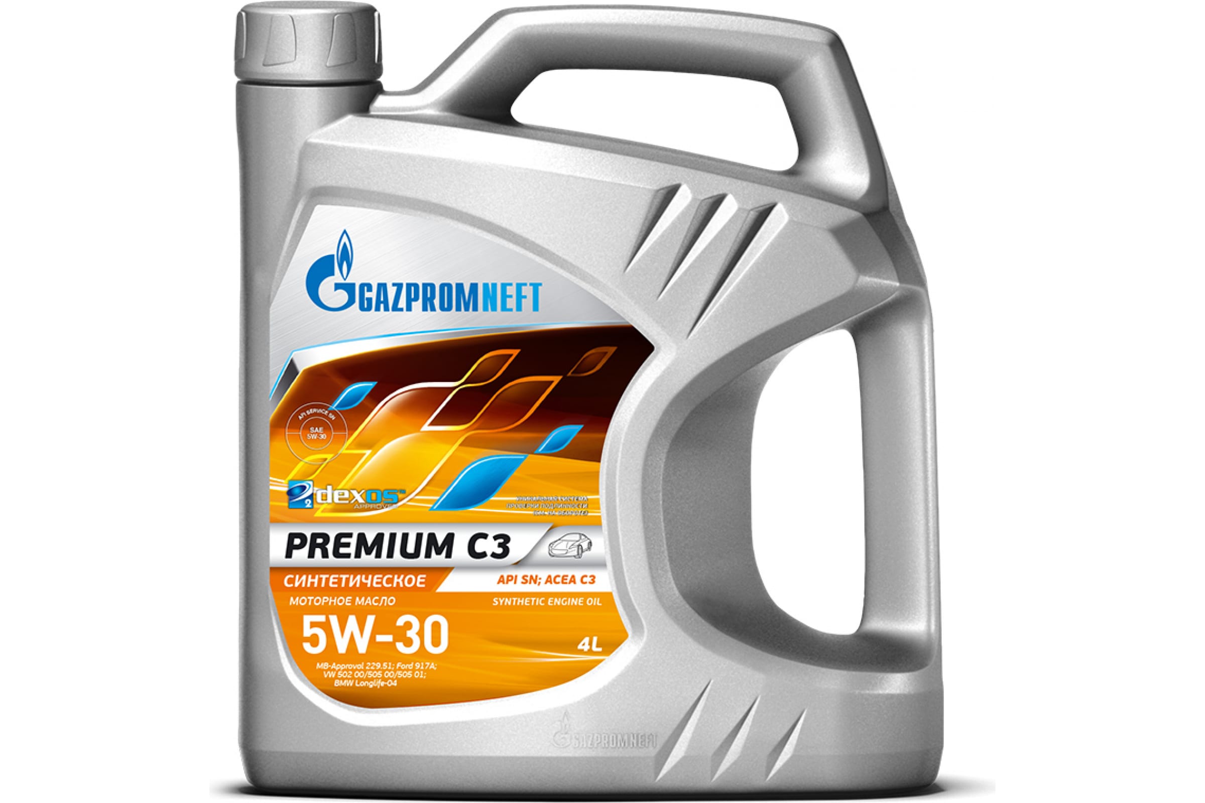 фото Моторное масло gazpromneft premium c3 5w30 4 л
