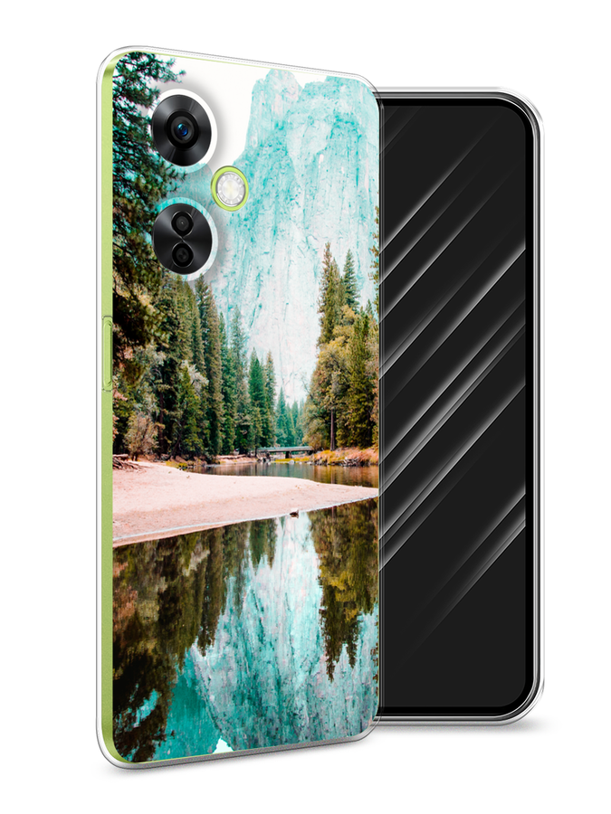 

Чехол Awog на OnePlus Nord N30 5G/Nord CE3 5G/Nord CE3 Lite "Горы 11", Зеленый;голубой, 153750-4