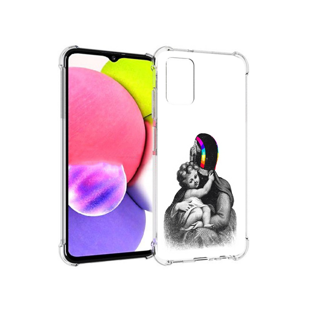 

Чехол MyPads Tocco для Samsung Galaxy A03s защитник в шлеме (PT162170.549.350), Прозрачный, Tocco