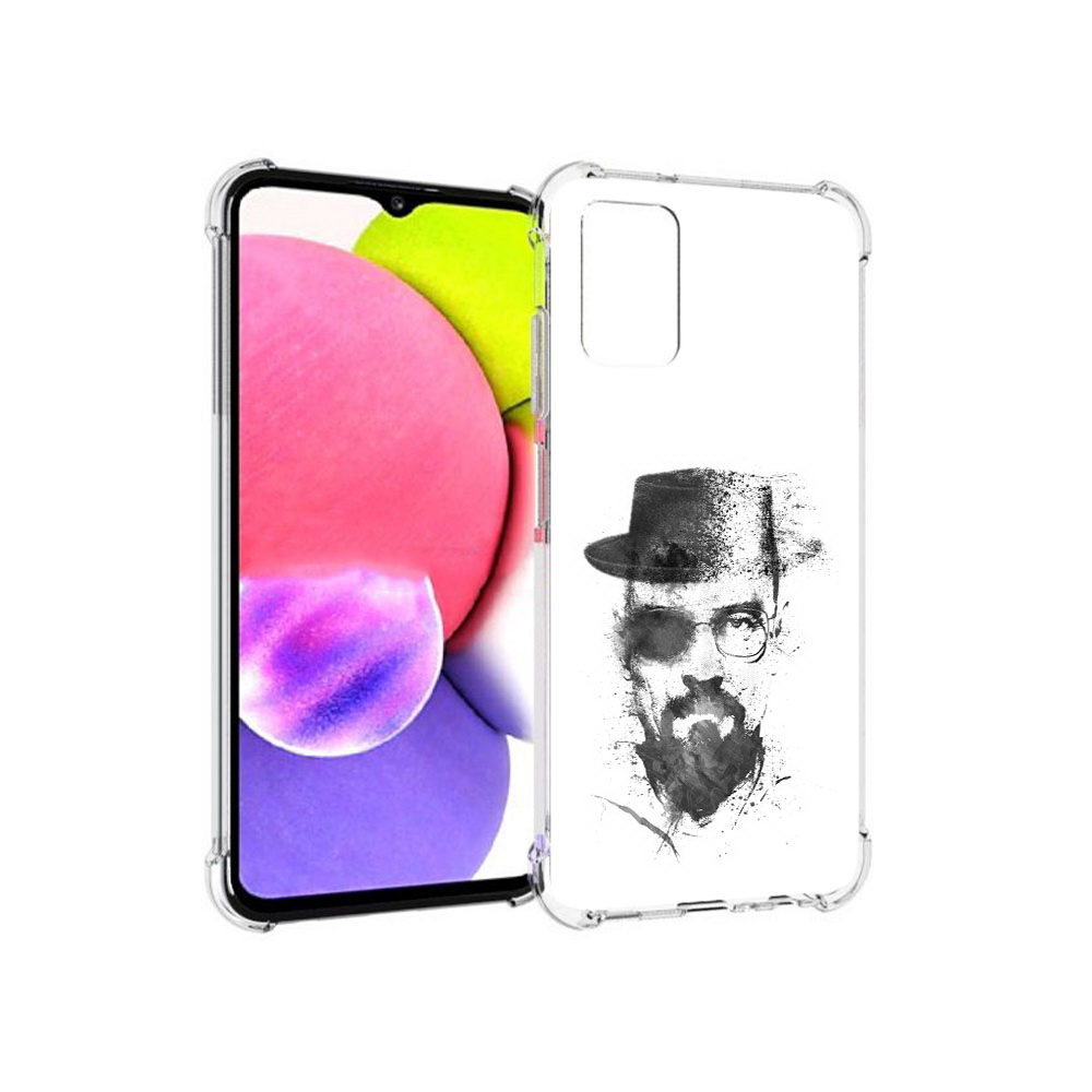 

Чехол MyPads Tocco для Samsung Galaxy A03s загадочный человек (PT162170.549.347), Прозрачный, Tocco