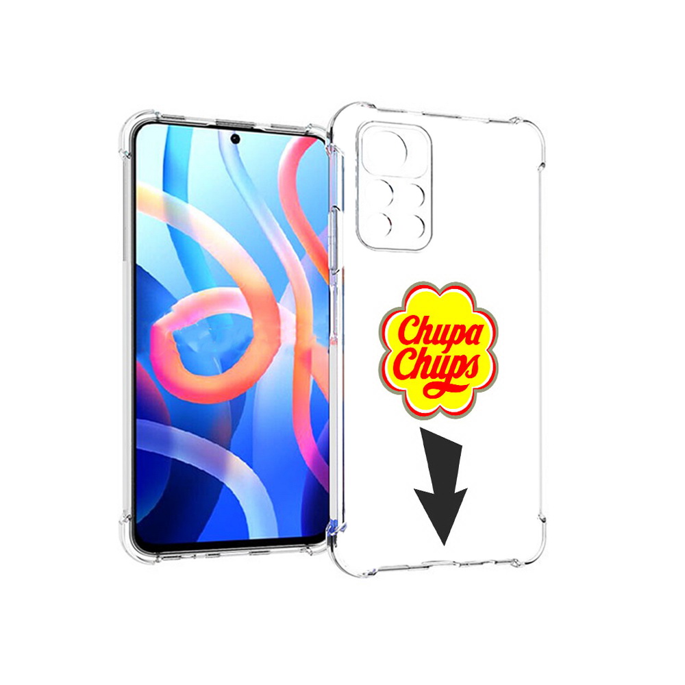 

Чехол MyPads Tocco для Xiaomi Poco M4 Pro 5G чупа чупс (PT200061.301.694), Прозрачный, Tocco