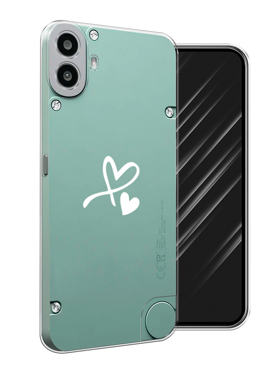

Чехол Awog на CMF Phone 1 "Сердечко минимализм", Белый, 3300450-1