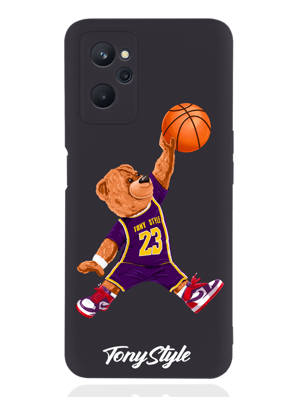 

Чехол Tony Style для realme 9i Tony Style баскетболист с мячом черный, Фиолетовый;коричневый;желтый;оранжевый
