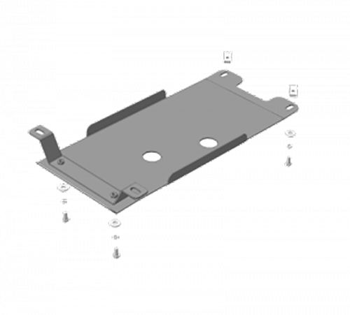 фото Защита кпп motodor для лексус gs 300 2008-2012, сталь 3мм, арт:mo.15014