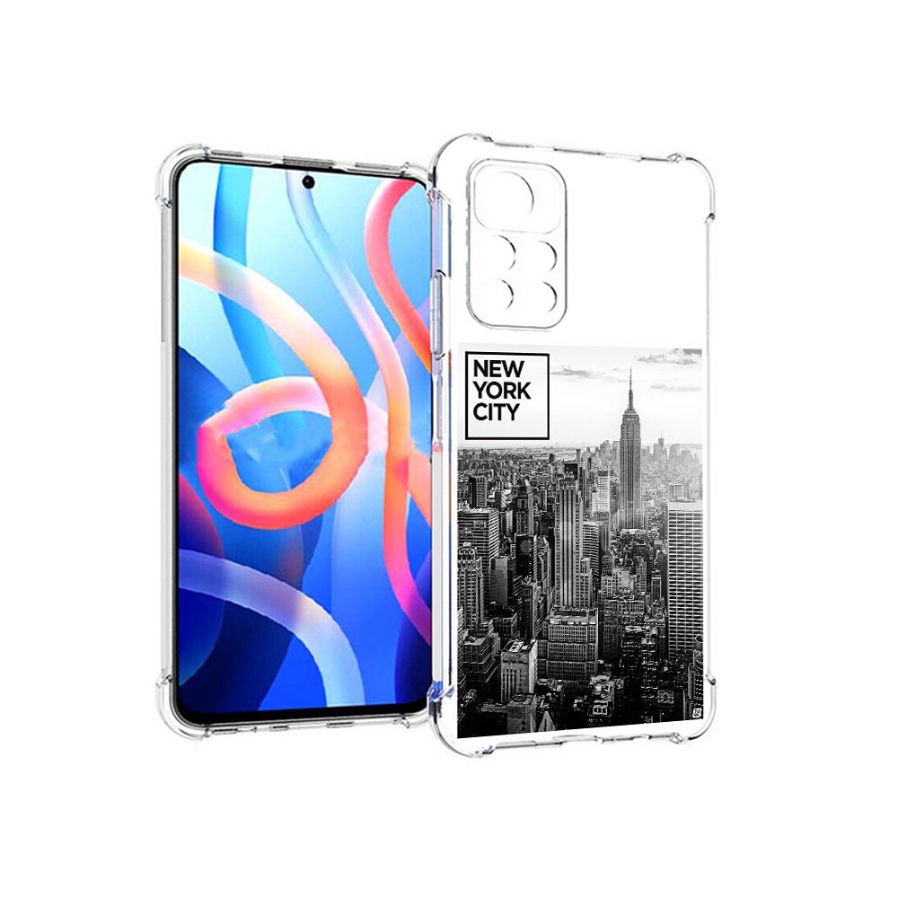

Чехол MyPads Tocco для Xiaomi Poco M4 Pro 5G черно белый ньюерк (PT200061.301.686), Прозрачный, Tocco