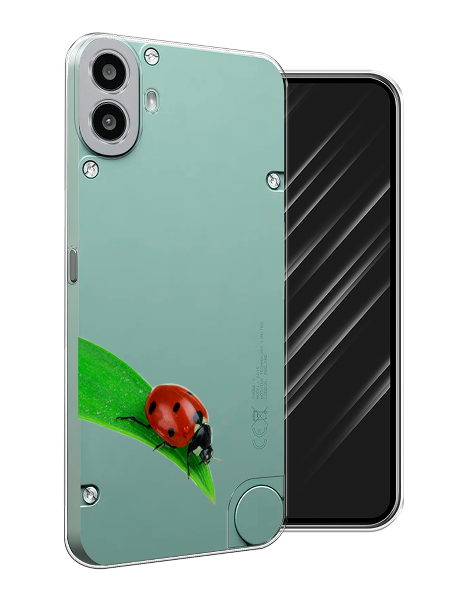 

Чехол Awog на CMF Phone 1 "На счастье", Белый;красный;зеленый, 3300450-1