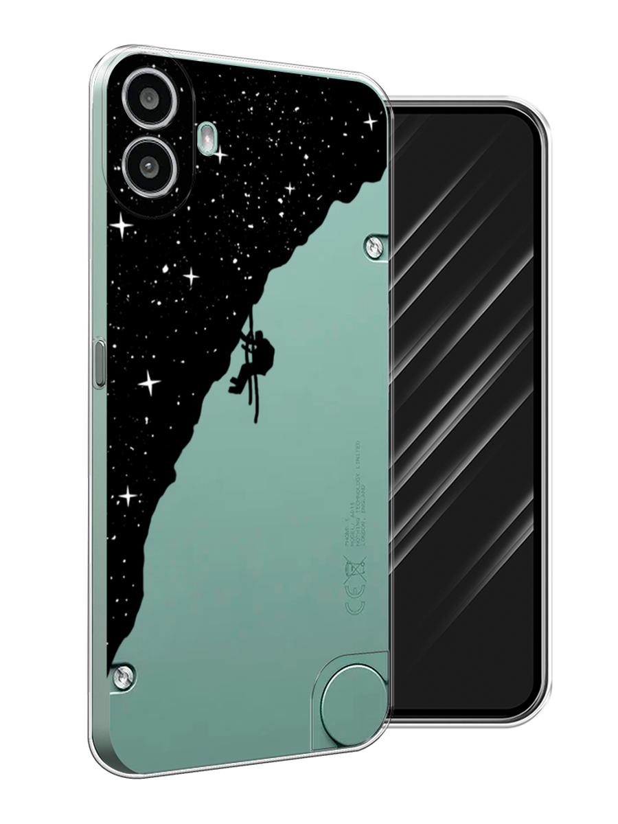 

Чехол Awog на CMF Phone 1 "Скалолаз в космосе", Черный;белый;бежевый, 3300450-1