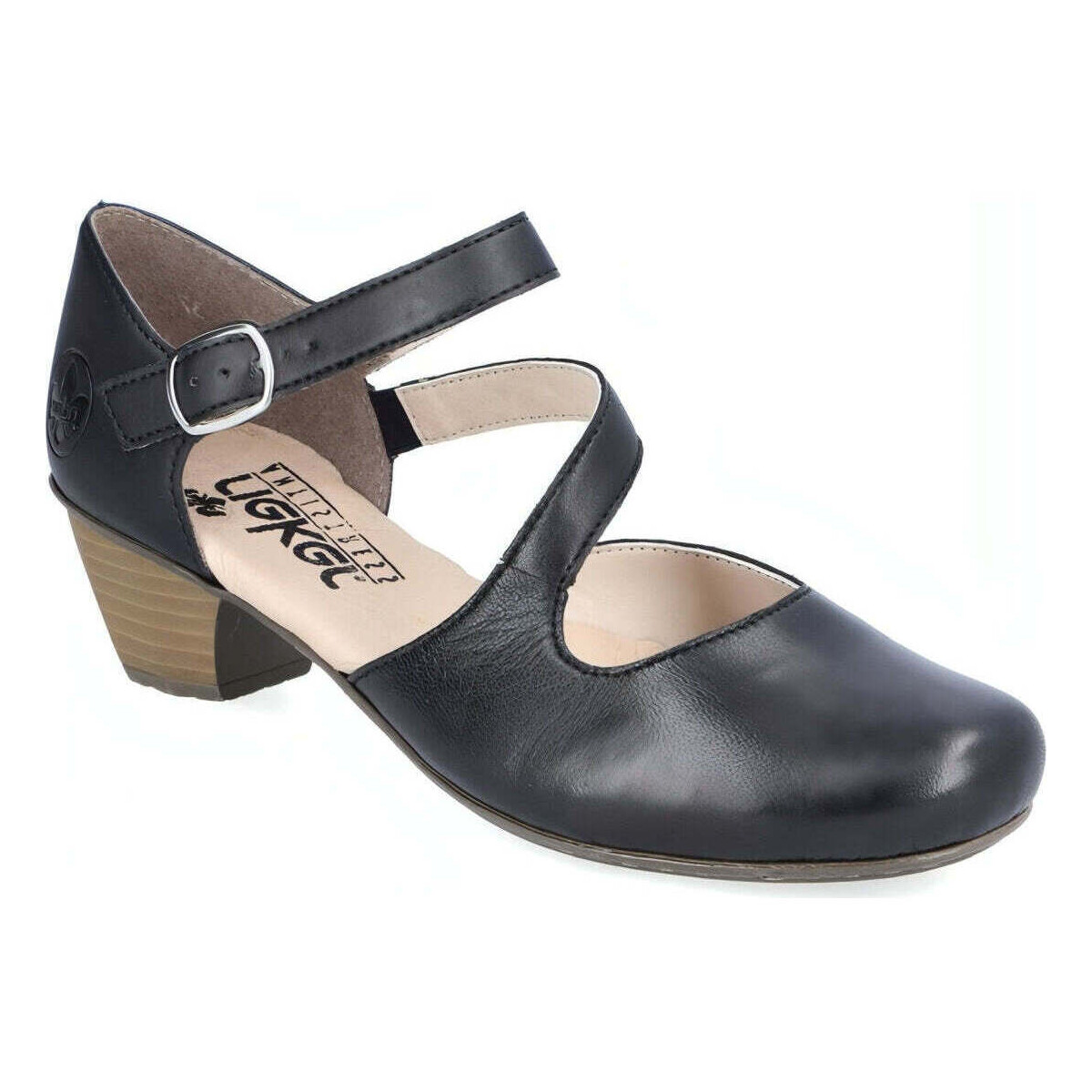 

Босоножки женские Rieker 26004583 черные 39 EU, Черный, 26004583