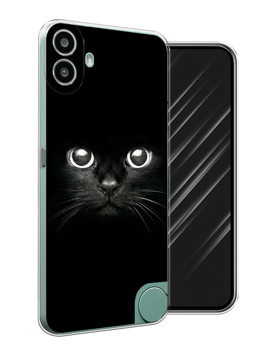 

Чехол Awog на CMF Phone 1 "Взгляд черной кошки", Черный;белый;серый, 3300450-1