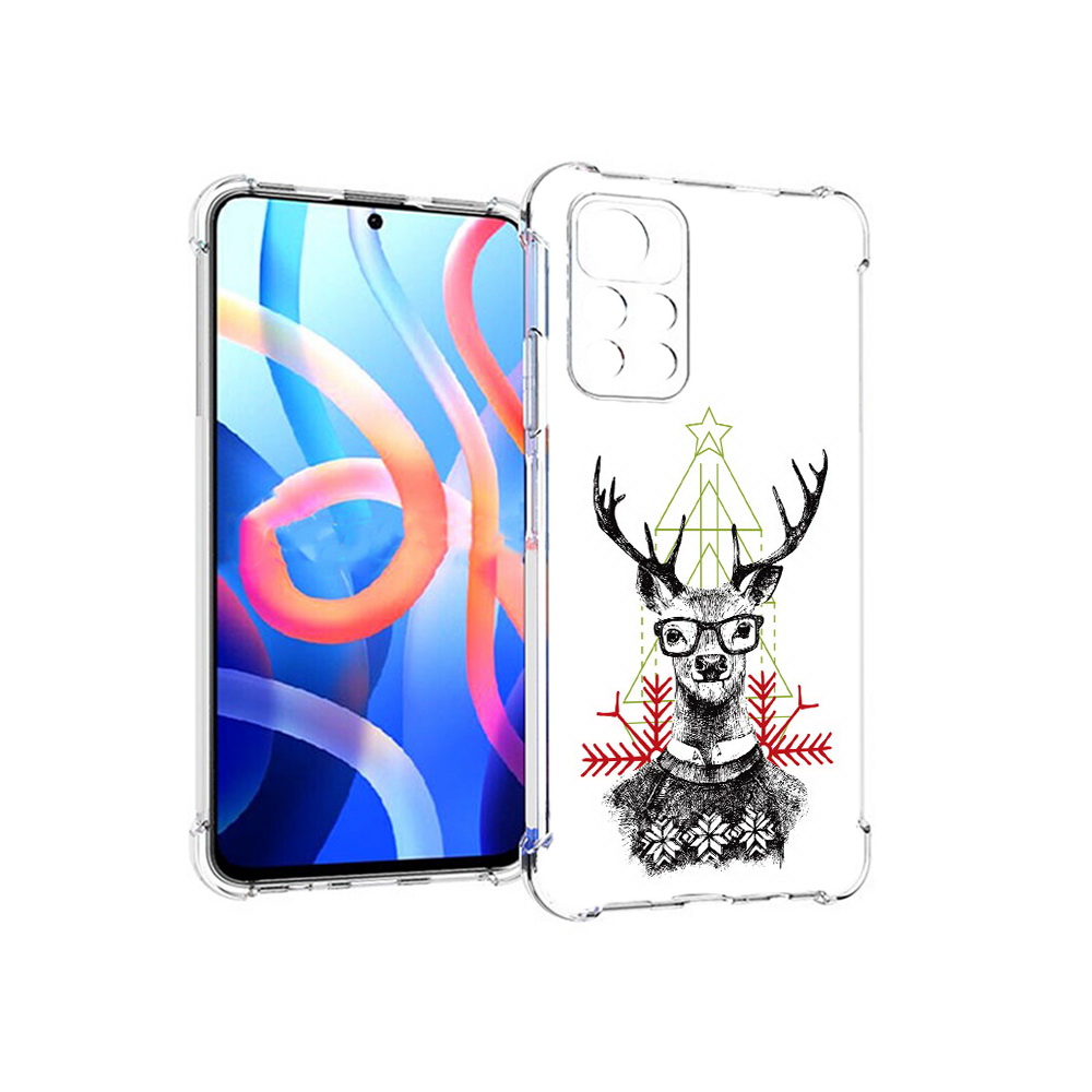 

Чехол MyPads Tocco для Xiaomi Poco M4 Pro 5G умный олень (PT200061.301.652), Прозрачный, Tocco