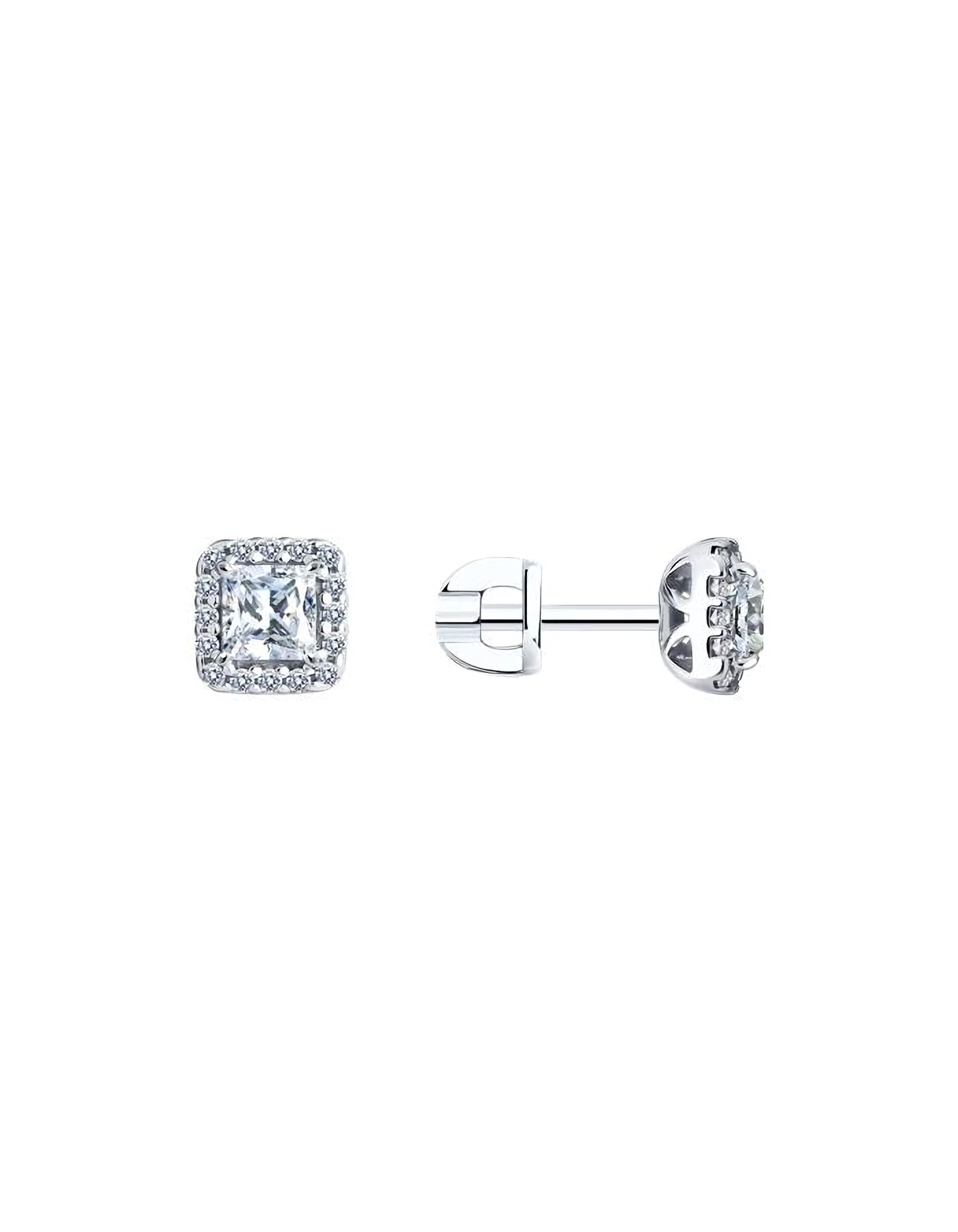 

Серьги пусеты из серебра TEO MAORI 894025857, фианит, 894025857