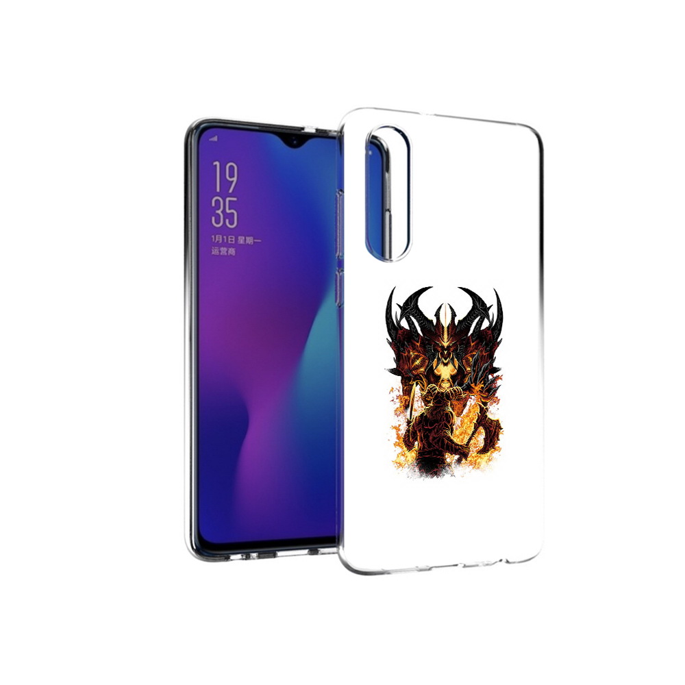 

Чехол MyPads Tocco для Huawei P30 демон shadow fiend, Прозрачный, Tocco