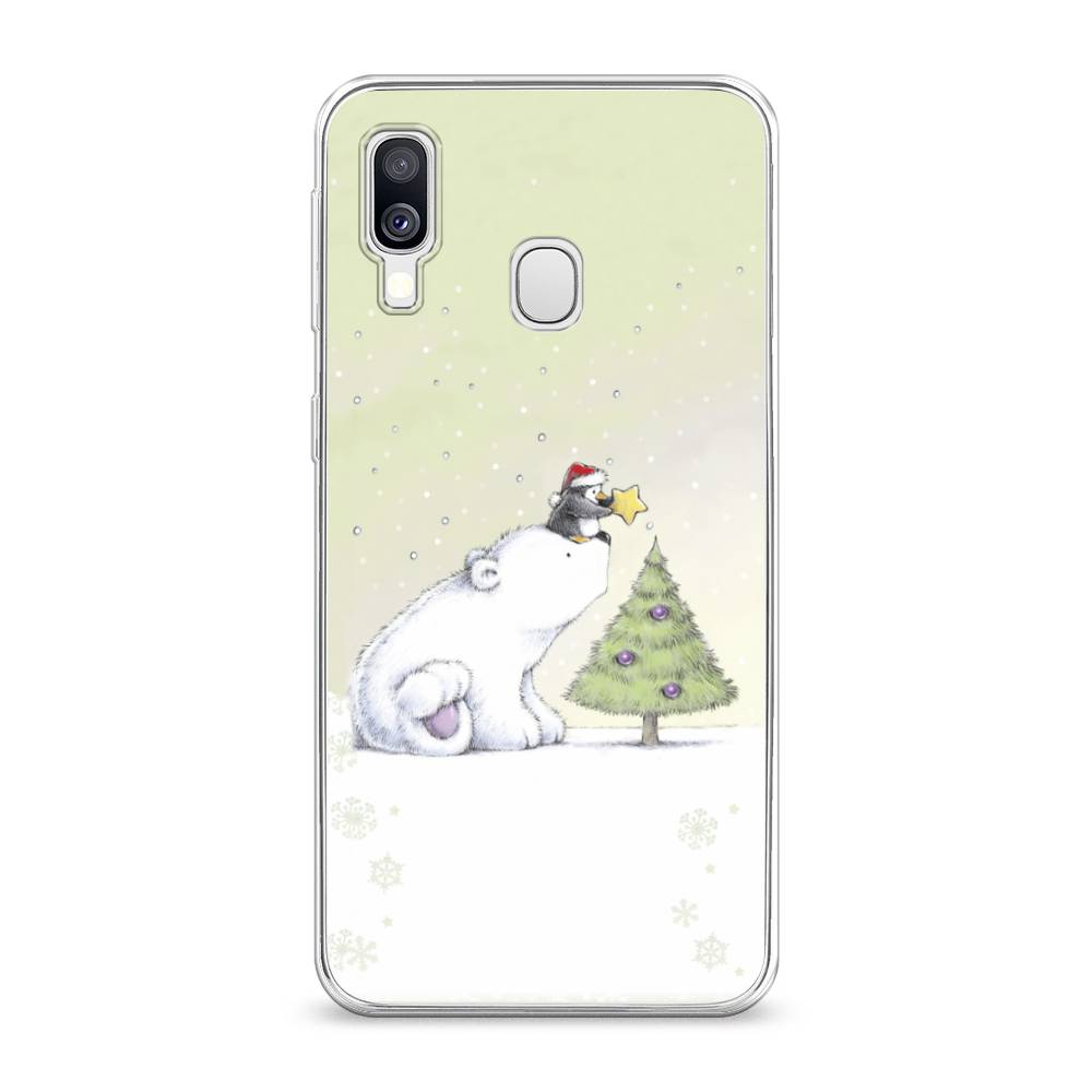 

Чехол на Samsung Galaxy A40 "Украшение елки", Белый;бежевый, 28050-5