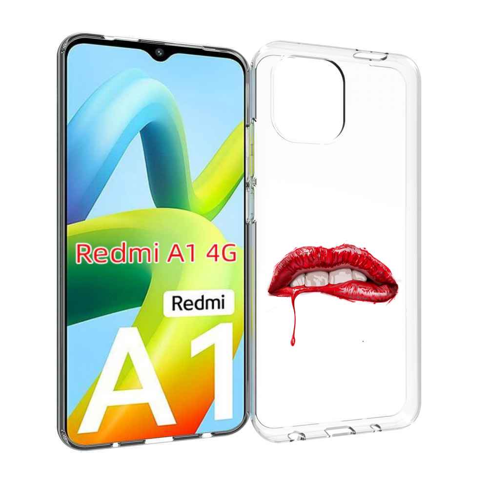 

Чехол Mypads Яркие Красные Губы Для Xiaomi Redmi A1, Прозрачный, Tocco