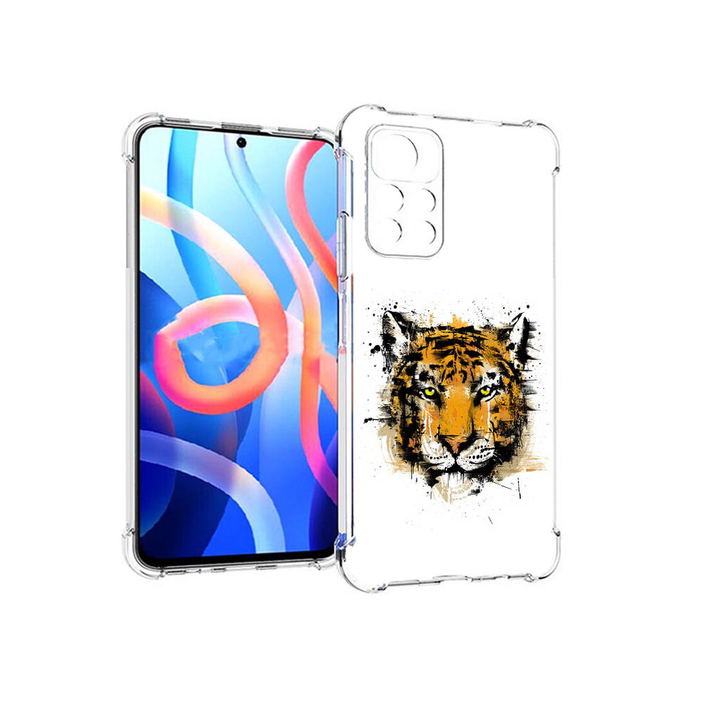 

Чехол MyPads Tocco для Xiaomi Poco M4 Pro 5G тигруля (PT200061.301.643), Прозрачный, Tocco