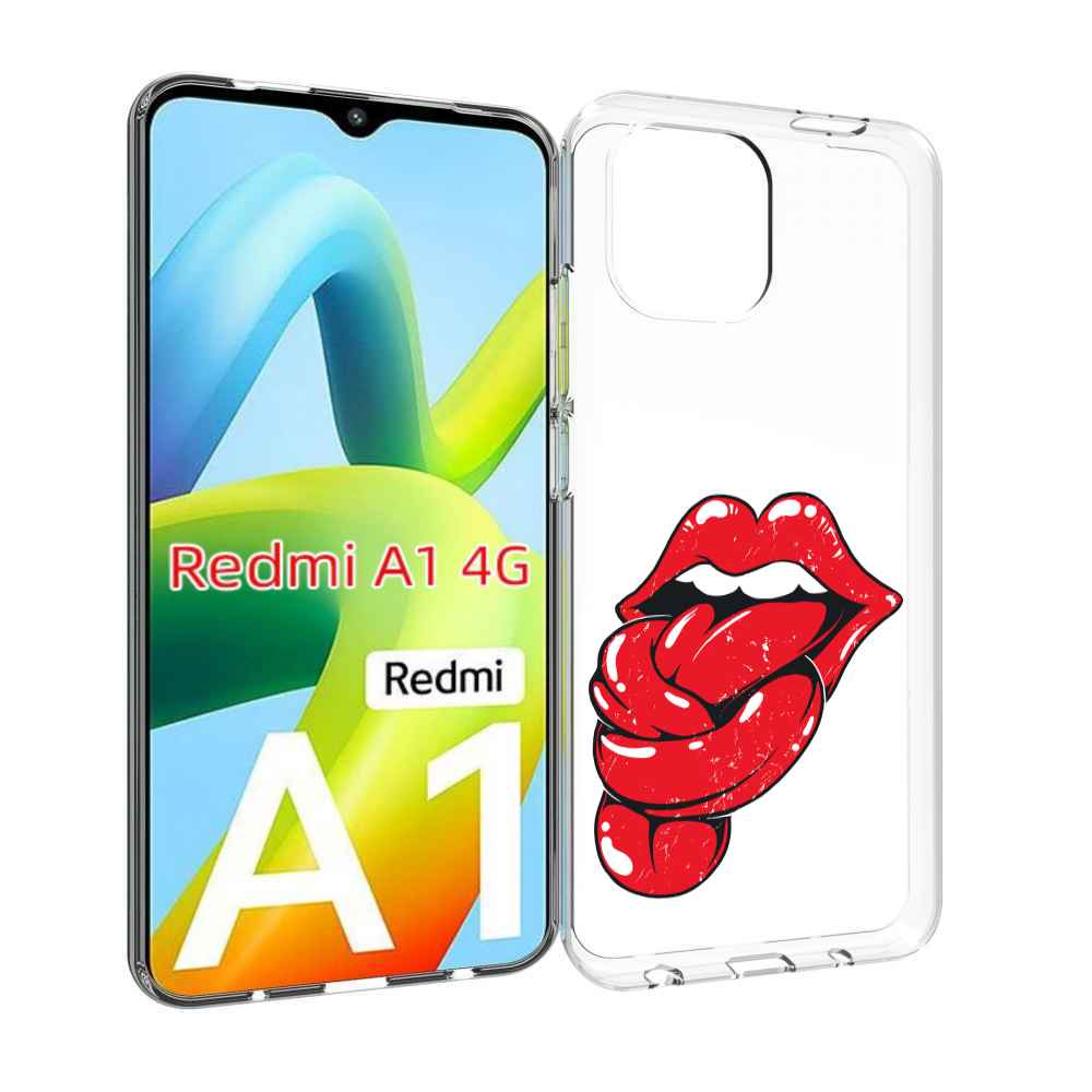 

Чехол Mypads Яркие Губы С Языком Для Xiaomi Redmi A1, Прозрачный, Tocco
