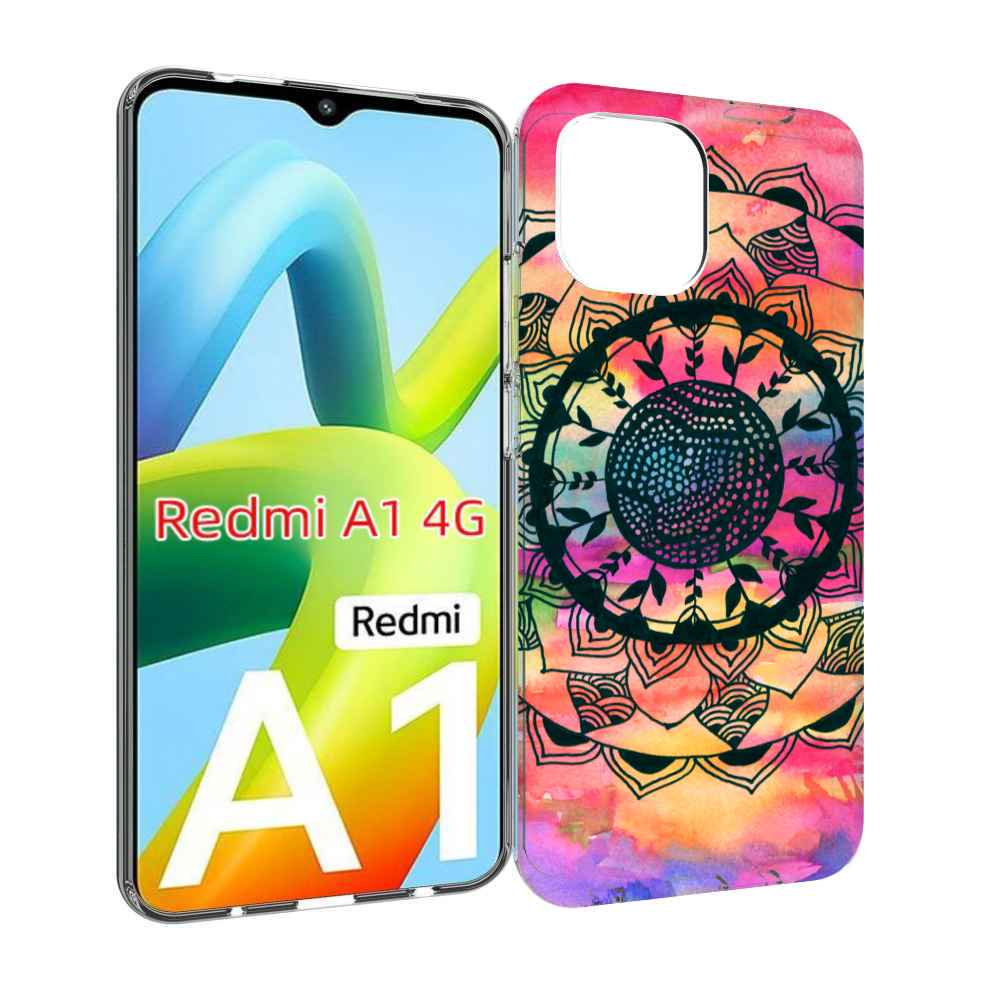 

Чехол Mypads Яркая Абстракция Круглый Цветок Для Xiaomi Redmi A1, Прозрачный, Tocco