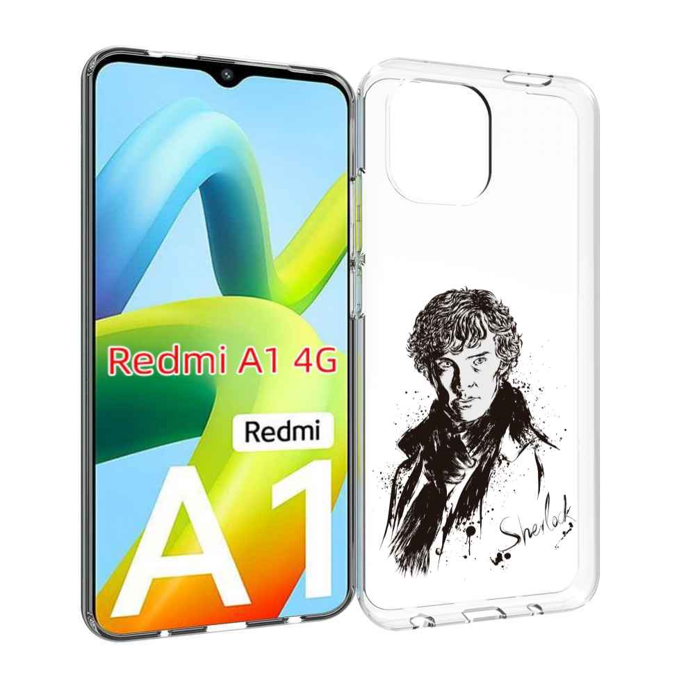 

Чехол Mypads Шерлок Холмс Портрет Для Xiaomi Redmi A1, Прозрачный, Tocco