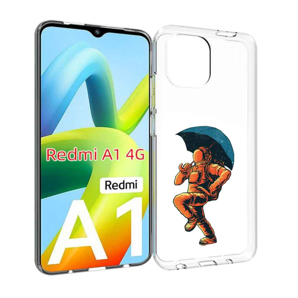 

Чехол Mypads Шагающий Космонавт С Зонтом Для Xiaomi Redmi A1, Прозрачный, Tocco