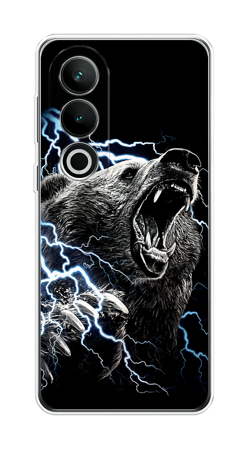 

Чехол на OnePlus Nord CE4 "Гроза и медведь", Черный;серый;серебристый, 154750-1