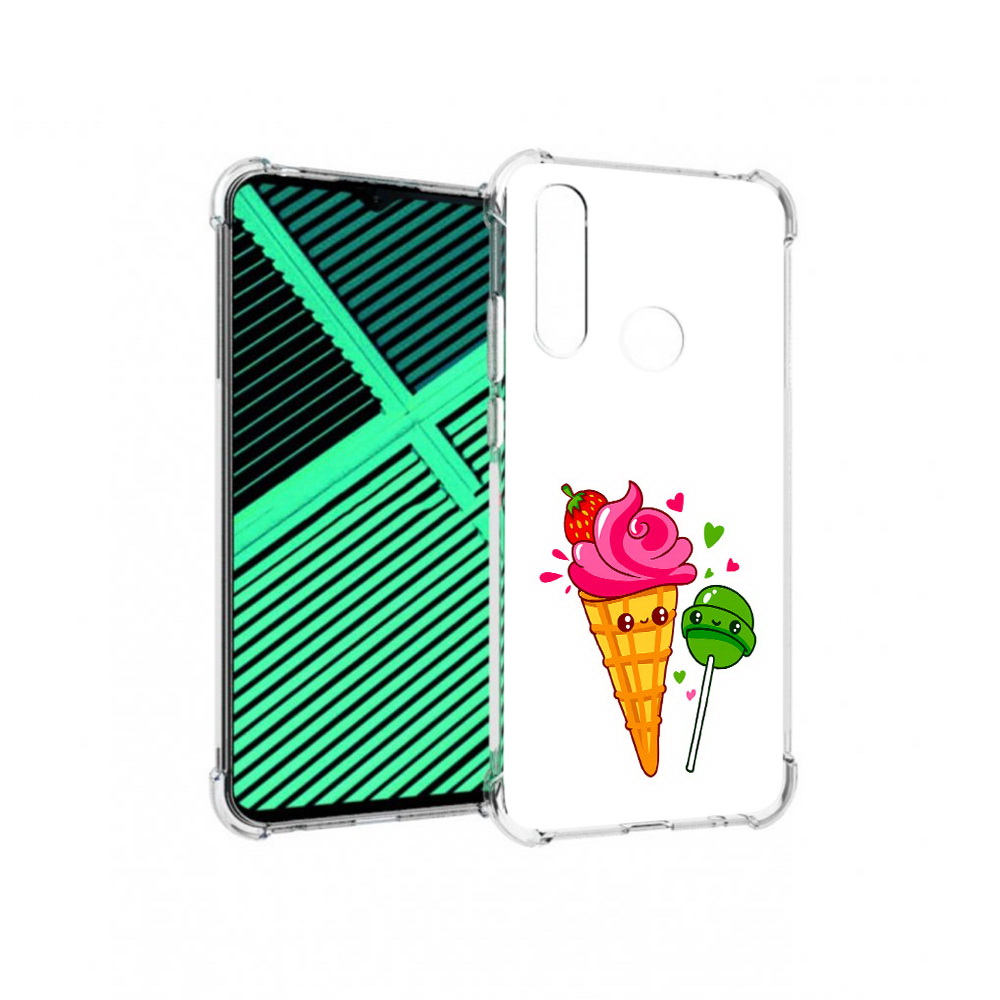 

Чехол MyPads Tocco для Motorola Moto G8 Power Lite Вкусняшки (PT227069.358.45), Прозрачный, Tocco
